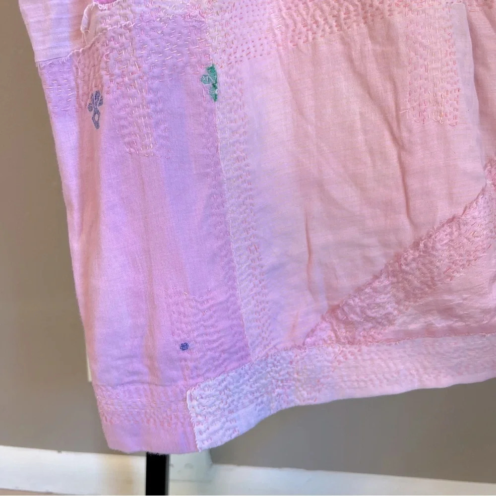 Alix of Bohemia Celeste Sky Sari Dress Pink Seashell XS NWT Boho Hippie Handmade - Picture 13 of 14